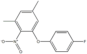 1-(4-fluorophenoxy)-3,5-dimethyl-2-nitrobenzene Structure