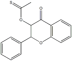 4-oxo-2-phenyl-3,4-dihydro-2H-chromen-3-yl ethanethioate 구조식 이미지