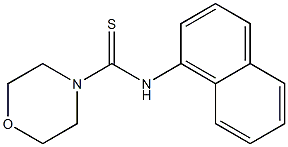 N4-(1-naphthyl)morpholine-4-carbothioamide 구조식 이미지