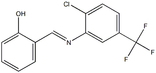 2-({[2-chloro-5-(trifluoromethyl)phenyl]imino}methyl)phenol Structure