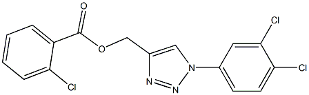 [1-(3,4-dichlorophenyl)-1H-1,2,3-triazol-4-yl]methyl 2-chlorobenzenecarboxylate Structure