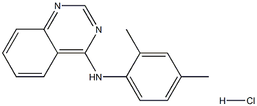 N4-(2,4-dimethylphenyl)quinazolin-4-amine hydrochloride 구조식 이미지