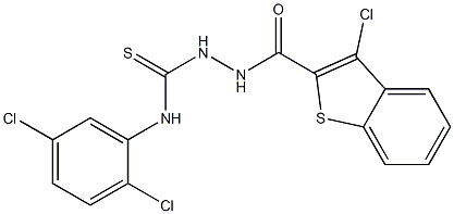 N1-(2,5-dichlorophenyl)-2-[(3-chlorobenzo[b]thiophen-2-yl)carbonyl]hydrazine-1-carbothioamide Structure