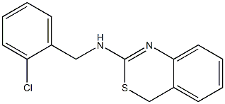 N-(2-chlorobenzyl)-4H-3,1-benzothiazin-2-amine 구조식 이미지