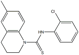 N1-(2-chlorophenyl)-6-methyl-1,2,3,4-tetrahydroquinoline-1-carbothioamide 구조식 이미지