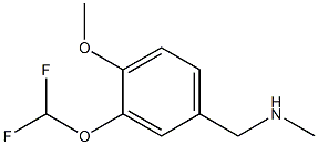 N-[3-(difluoromethoxy)-4-methoxybenzyl]-N-methylamine Structure