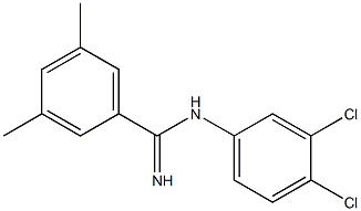N-(3,4-dichlorophenyl)-3,5-dimethylbenzenecarboximidamide 구조식 이미지