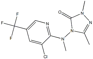 4-[[3-chloro-5-(trifluoromethyl)-2-pyridinyl](methyl)amino]-2,5-dimethyl-2,4-dihydro-3H-1,2,4-triazol-3-one Structure