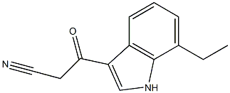 3-(7-ethyl-1H-indol-3-yl)-3-oxopropanenitrile 구조식 이미지