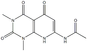 N-(1,3-dimethyl-2,4,5-trioxo-1,2,3,4,5,8-hexahydropyrido[2,3-d]pyrimidin-7-yl)acetamide 구조식 이미지