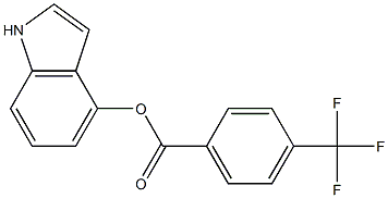 1H-indol-4-yl 4-(trifluoromethyl)benzoate Structure