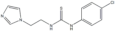 N-(4-chlorophenyl)-N'-[2-(1H-imidazol-1-yl)ethyl]thiourea 구조식 이미지