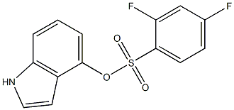 1H-indol-4-yl 2,4-difluorobenzene-1-sulfonate 구조식 이미지