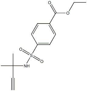 ethyl 4-{[(1,1-dimethylprop-2-ynyl)amino]sulfonyl}benzoate 구조식 이미지