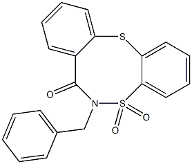 6-benzyl-6,7-dihydro-5H-5lambda~6~-dibenzo[d,g][1,6,2]dithiazocine-5,5,7-trione Structure