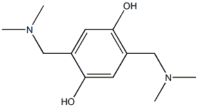 2,5-di[(dimethylamino)methyl]benzene-1,4-diol Structure