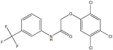 N1-[3-(trifluoromethyl)phenyl]-2-(2,4,5-trichlorophenoxy)acetamide Structure