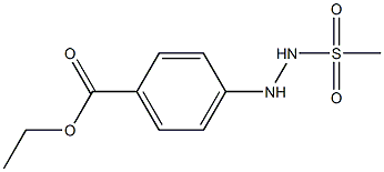 ethyl 4-[2-(methylsulfonyl)hydrazino]benzoate Structure