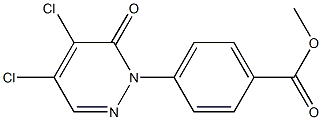 methyl 4-(4,5-dichloro-6-oxopyridazin-1(6H)-yl)benzoate 구조식 이미지