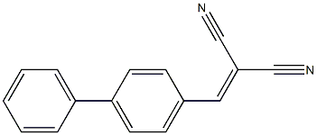 2-([1,1'-biphenyl]-4-ylmethylene)malononitrile Structure