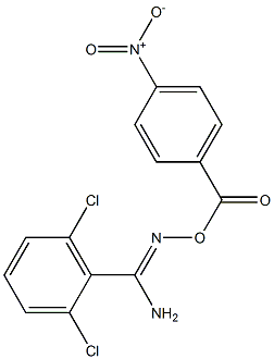 O1-(4-nitrobenzoyl)-2,6-dichlorobenzene-1-carbohydroximamide 구조식 이미지