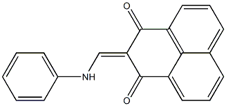 2-(anilinomethylidene)-2,3-dihydro-1H-phenalene-1,3-dione Structure