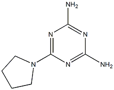 2,4-Diamino-6-pyrrolidino-1,3,5-triazine 구조식 이미지