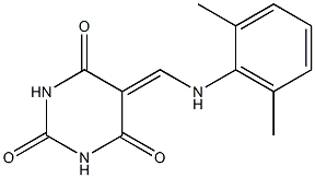 5-[(2,6-dimethylanilino)methylidene]hexahydropyrimidine-2,4,6-trione Structure