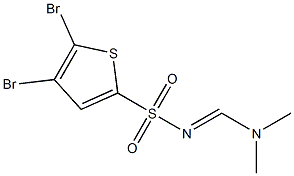 N2-[(dimethylamino)methylidene]-4,5-dibromothiophene-2-sulfonamide Structure