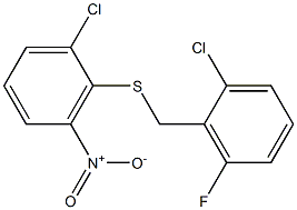 1-chloro-2-[(2-chloro-6-fluorobenzyl)thio]-3-nitrobenzene 구조식 이미지