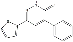 4-phenyl-6-(2-thienyl)-2,3-dihydropyridazin-3-one 구조식 이미지
