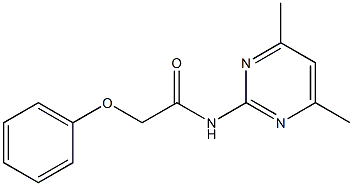 N-(4,6-dimethyl-2-pyrimidinyl)-2-phenoxyacetamide Structure