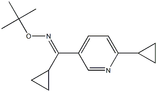 cyclopropyl(6-cyclopropyl-3-pyridinyl)methanone O-(tert-butyl)oxime Structure