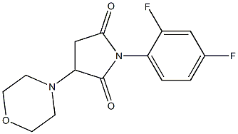 1-(2,4-difluorophenyl)-3-morpholinodihydro-1H-pyrrole-2,5-dione Structure