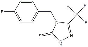 4-(4-fluorobenzyl)-5-(trifluoromethyl)-2,4-dihydro-3H-1,2,4-triazole-3-thione Structure