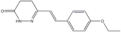 6-[(E)-2-(4-ethoxyphenyl)ethenyl]-4,5-dihydro-3(2H)-pyridazinone 구조식 이미지