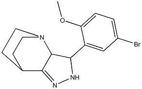 3-(5-bromo-2-methoxyphenyl)-1,4,5-triazatricyclo[5.2.2.0~2,6~]undec-5-ene 구조식 이미지