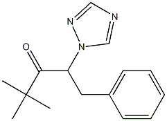 4,4-dimethyl-1-phenyl-2-(1H-1,2,4-triazol-1-yl)-3-pentanone 구조식 이미지