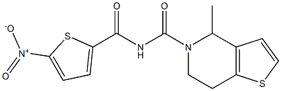 N5-[(5-nitro-2-thienyl)carbonyl]-4-methyl-4,5,6,7-tetrahydrothieno[3,2-c]pyridine-5-carboxamide Structure