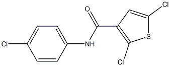 N3-(4-chlorophenyl)-2,5-dichlorothiophene-3-carboxamide 구조식 이미지