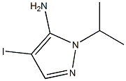 4-iodo-1-isopropyl-1H-pyrazol-5-amine 구조식 이미지