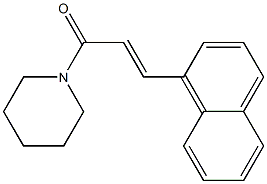3-(1-naphthyl)-1-piperidinoprop-2-en-1-one Structure