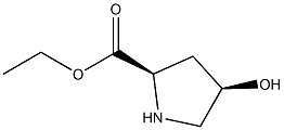 (2R,4R)-ethyl 4-hydroxypyrrolidine-2-carboxylate 구조식 이미지