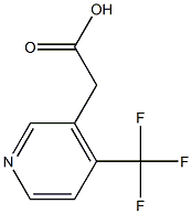 (4-Trifluoromethyl-pyridin-3-yl)-acetic acid Structure