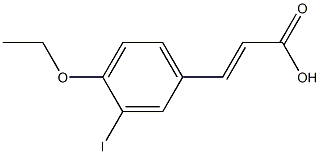 (E)-3-(4-ethoxy-3-iodophenyl)acrylic acid Structure