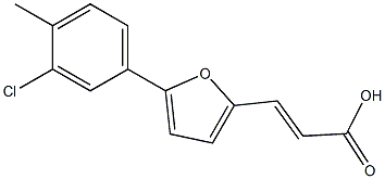 (E)-3-(5-(3-chloro-4-methylphenyl)furan-2-yl)acrylic acid Structure