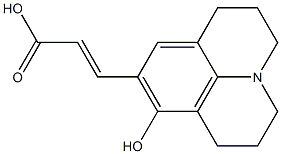 (E)-3-(8-hydroxyjulolidine-9-yl)acrylic acid Structure