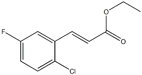 (E)-ethyl 3-(2-chloro-5-fluorophenyl)acrylate Structure