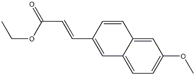 (E)-ethyl 3-(2-methoxynaphthalen-6-yl)acrylate 구조식 이미지