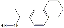 1-(1-(1,2,3,4-tetrahydronaphthalen-7-yl)ethyl)hydrazine 구조식 이미지